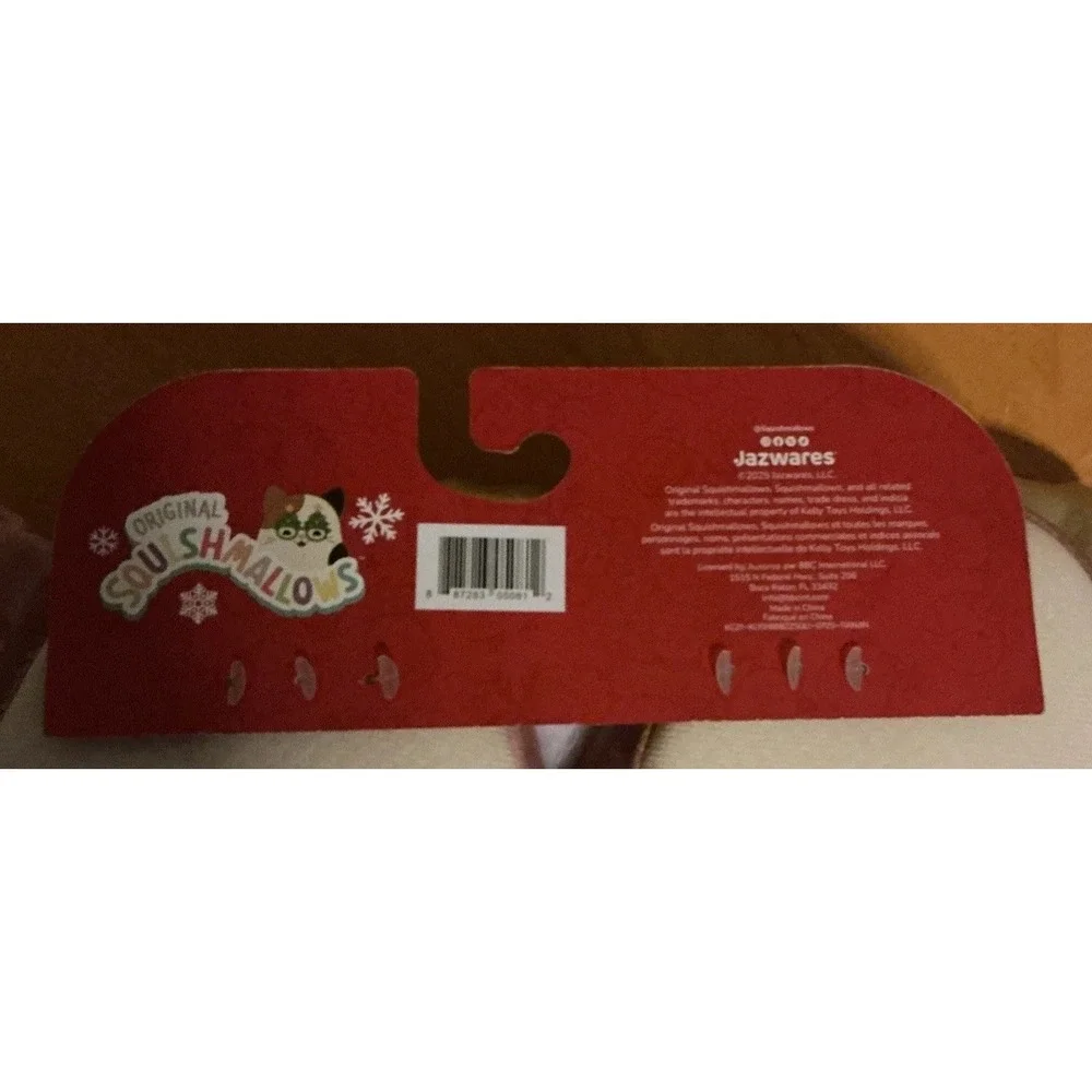 Jazwares Squishmallows Kids' Holiday Slippers‎ Dawn the Fawn - Size 4/5 - New
